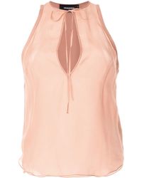 DSquared² - Sleeveless Silk Blouse - Lyst