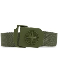Stone Island - Cintura Con Logo Compass - Lyst