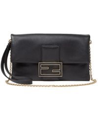 Fendi - Mamma Baguette Leather Clutch Bag - Lyst