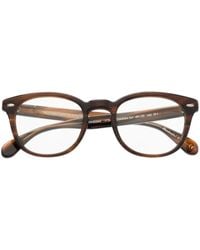 Oliver Peoples - Runde Sheldrake Sun Brille - Lyst