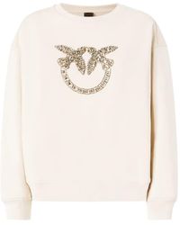 Pinko - Sudadera Love Birds Con Aplique De Cristal - Lyst