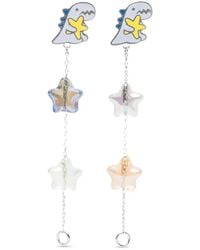 SPORT b. by agnès b. - Dino Chain Hoop Earrings - Lyst