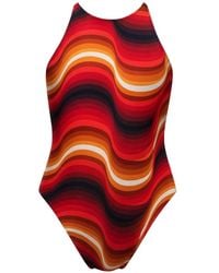 Osklen - Wave-Print Swimsuit - Lyst