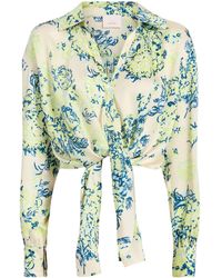 Cinq À Sept - Marianna Seaside Bouquet-print Shirt - Lyst