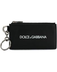Dolce & Gabbana Kartenetui mit Logo-Print - Schwarz