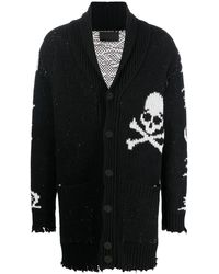 Philipp Plein - Cárdigan De Intarsia Con Logo - Lyst