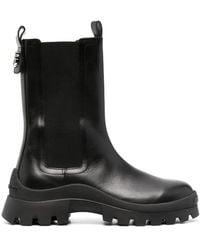 DSquared² - Botines de cuero con logo-plaque - Lyst