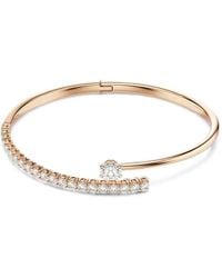 Swarovski - Matrix Crystal-Embellished Wrap-Around Bracelet - Lyst