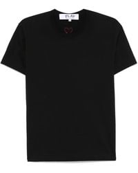 COMME DES GARÇONS PLAY - T-Shirt With Heart Application - Lyst