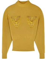 Versace - Maglione Con Decorazione - Lyst
