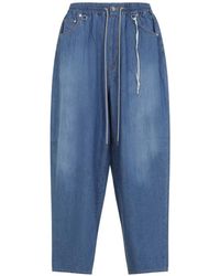 Mastermind Japan - Drawstring Skull-Appliqué Jeans - Lyst