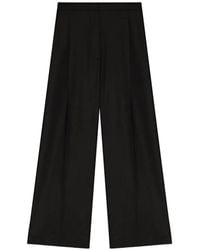 Lardini - Flannel Palazzo Trousers - Lyst