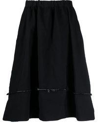 Comme des Garçons - Falda midi con cintura elástica - Lyst