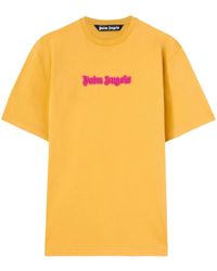 Palm Angels - Logo-Print Cotton T-Shirt - Lyst