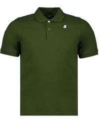 K-Way - Polo À Deux Boutons Logo - Lyst