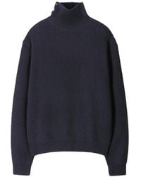 Tonywack - Button-Neck Ribbed-Knit Sweater - Lyst