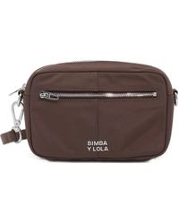 Bimba Y Lola - Petit Sac À Bandoulière En Nylon Moka - Lyst