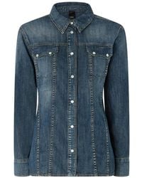 Pinko - Washed-Effect Button-Down Shirt - Lyst