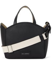 Karl Lagerfeld - K/Circle Handtasche mit perforiertem Logo - Lyst