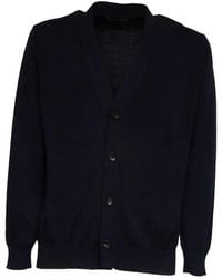 FILIPPO DE LAURENTIIS - V-Neck Ribbing Cardigan - Lyst