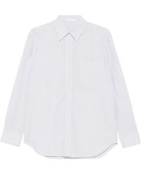The Row - Gavina Striped Patch-Pocket Shirt - Lyst