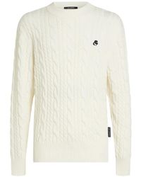KARL LAGERFELD - Kameo Cable-Knit Sweater - Lyst