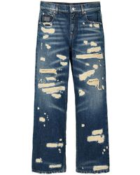 Marc Jacobs - The Rip And Repair Straight Jean' Jeans - Lyst