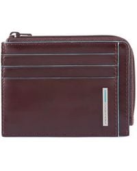 Piquadro - Leather Zip-Around Wallet - Lyst
