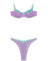 Oséree - Glitter-Effect Underwired Bikini - Lyst
