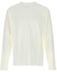 AURALEE - Long-Sleeve Cotton T-Shirt - Lyst