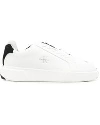 Calvin Klein - Chunky Cupsole Logo-Print Panelled Sneakers - Lyst