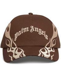Palm Angels - Flame-Embroidered Baseball Cap - Lyst