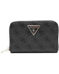 Guess - Logo Zip Wallet - Lyst