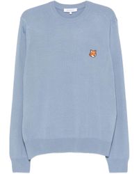 Maison Kitsuné - Fox Head Wool Crewneck Jumper - Lyst
