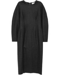 P.A.R.O.S.H. - Crew-Neck Long-Sleeve Midi Dress - Lyst