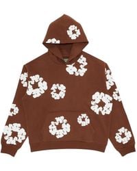DENIM TEARS - Cotton Wreath Printed Hoodie - Lyst