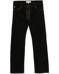 Ludovic de Saint Sernin - Lace-Up Straight Leg Jeans - Lyst