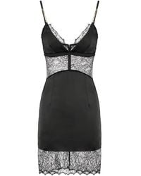 Elisabetta Franchi - Vestido corto con tirantes de cadena - Lyst