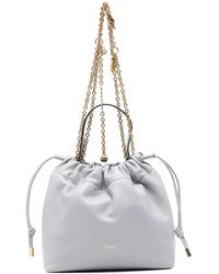 Chloé - Drawstring Leather Tote Bag - Lyst