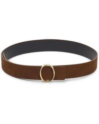 Orciani - Oval-Buckle Leather Belt - Lyst