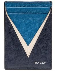 Bally - Logo-Stamp Leather Cardholder - Lyst