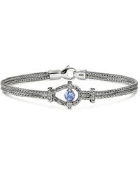John Hardy - Icon Tanzanite And Diamond Bracelet - Lyst
