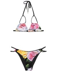 Dolce & Gabbana - Printed Bikini Set - Lyst