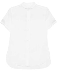Y's Yohji Yamamoto - Rounded-Collar Cotton Shirt - Lyst