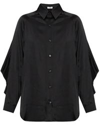 Balmain - Oversized Silk Shirt - Lyst