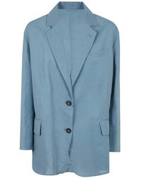Brunello Cucinelli - Katoenen Blazer Met Knopen - Lyst