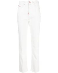 Kiton - High-Rise Slim-Fit Jeans - Lyst
