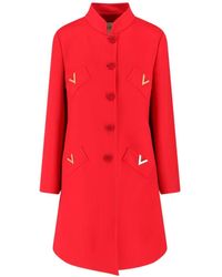 Valentino Garavani - Compact Drap Coat - Lyst