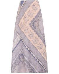 Zimmermann - Maxi-Rok Met Gemixte Print - Lyst