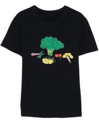 JNBY - Graphic-Print Round Neck T-Shirt - Lyst
